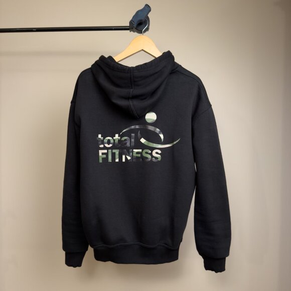 Total Fitness Black Gym Hoodie (Medium) - Picture 2 of 4